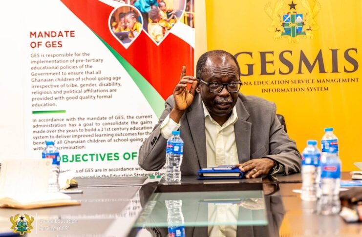 GES Director-General update on teacher promotion data submission to CAGD GES Directs Regions to Identify Overstaffed Schools and Declare Excess Teachers GES Clears Three Years of Academic Intervention Arrears for SHS and SHTS Staff GES Director- Committee General Prof. Ernest Kofi Davis addressing SHS celebration guidelines in Ghana