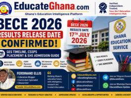 CSSPS 2026 School Selection Form: How to Fill It Correctly, Guidelines and PDF Download BECE 2026 Results Release Date Confirmed: GES Timeline, CSSPS Placement and SHS Admission Guide