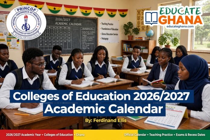 PRINCOF Releases 2026/2027 Academic Calendar for Colleges of Education