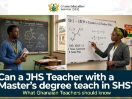 Explainer on academic qualifications, professional teacher preparation and SHS eligibility for JHS teachers in Ghana